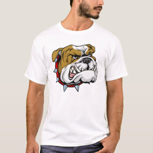 Camisa irritada do buldogue
