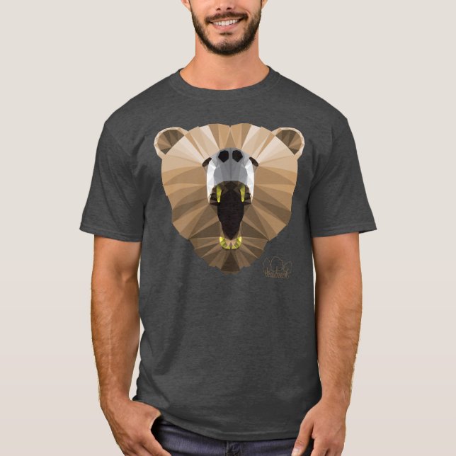 Camisa irritada do urso dos homens (Frente)