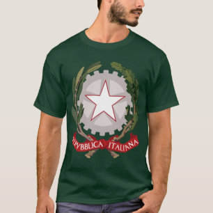 Camisa italiana da brasão T