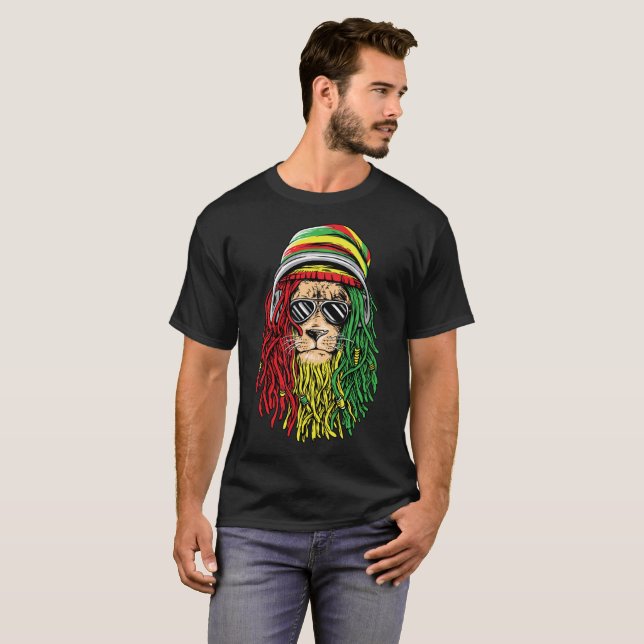 Camisa jamaicana da música da reggae de (Frente Completa)