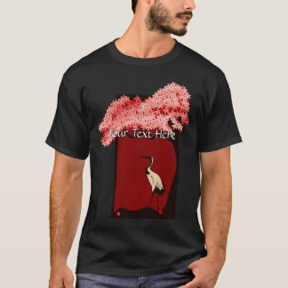 Camisa japonesa do guindaste