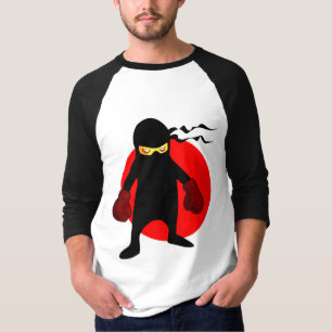 Camisa japonesa do pugilista de Ninja dos desenhos