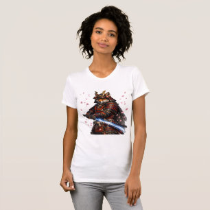 Camisa Japonesa Samurai Raposa Kitsune Guerreiro