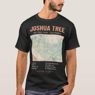 Camisa Joshua Tree National Park Mapa da Trilha de