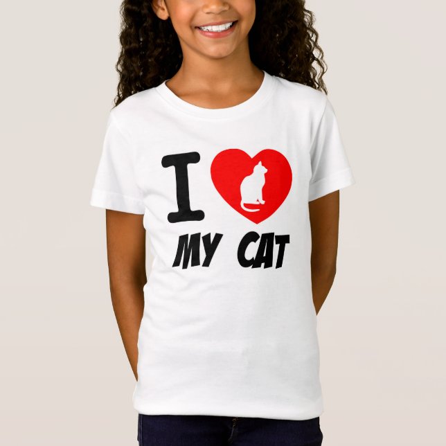 Camisa Juvenil/Ame meu Gato (Frente)