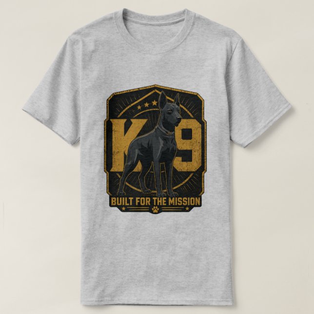 Camisa K9 Construído para a Missão Cão de Trabalho (Frente do Design)