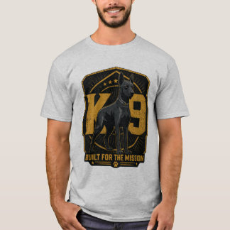 Camisa K9 Construído para a Missão Cão de Trabalho