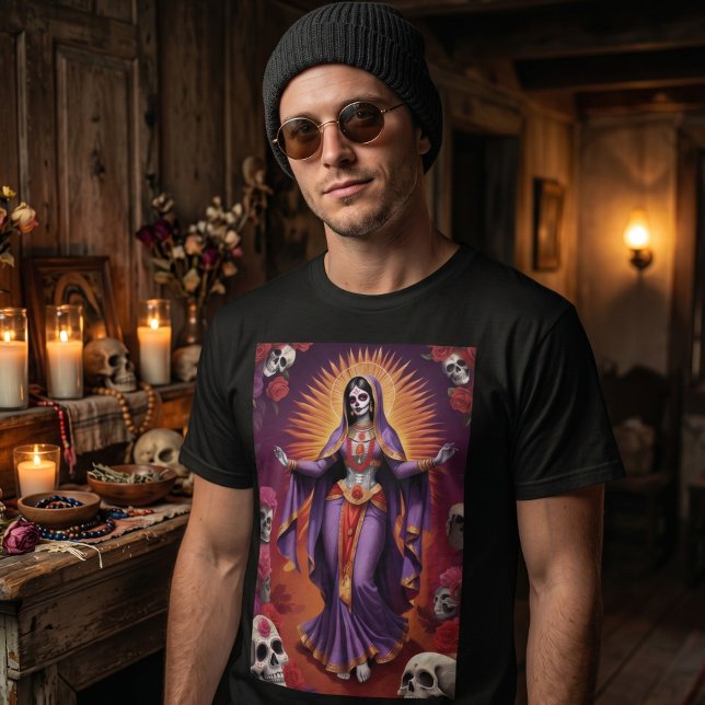 Camisa Kali Santa Muerte Dia dos Mortos (Criador carregado)
