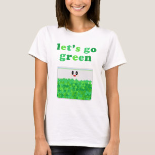 CAMISA KAWAII VAMOS PARA O VERDE POT