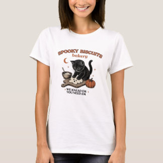 Camisa Kitty Biscuits Halloween | Gato Preto Abóbo