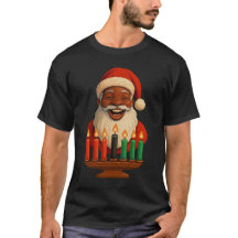 Camisa Kwanzaa do Papai Noel Negro | Kinar Afro-Am