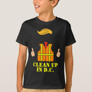 Camisa Laranja do Trump Limpa Em D C Lixo Engraçad