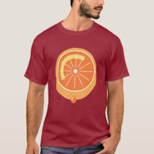Camisa laranja vermelha