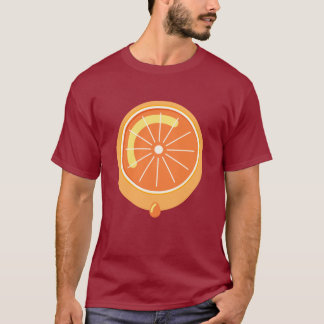 Camisa laranja vermelha