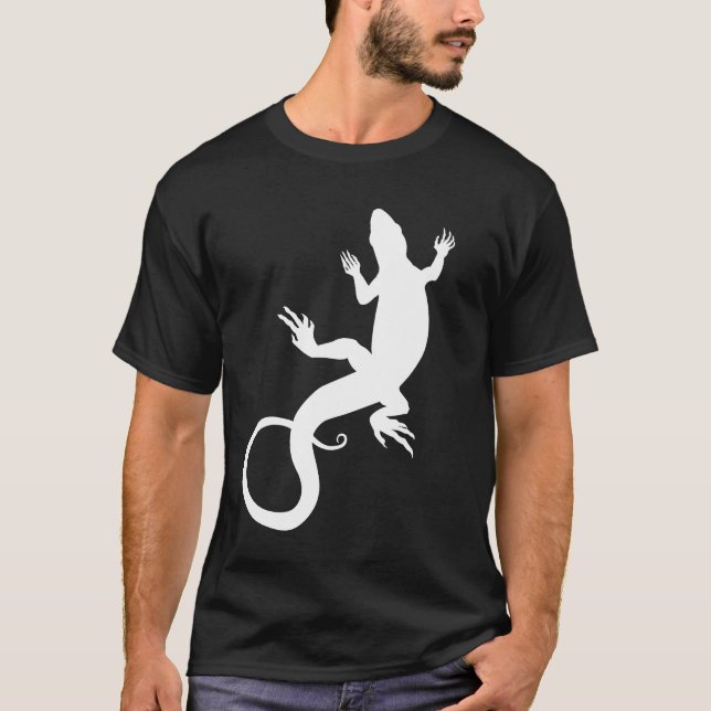 Camisa legal da arte do lagarto do réptil do (Frente)