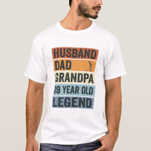 Camisa Lenda de Avô Pai Marido de 89 Anos_1