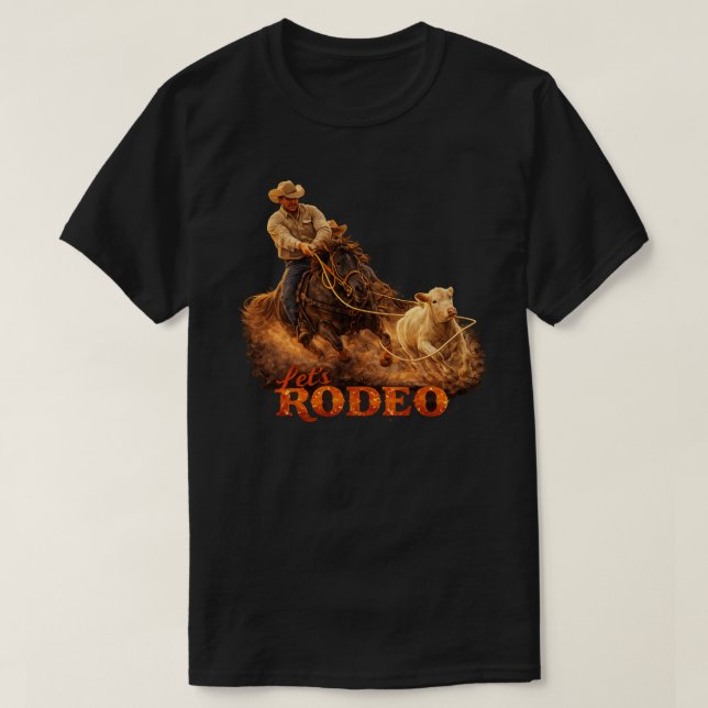 Camisa "Let's Rodeo" Calf Roper (Frente do Design)