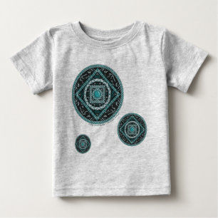 Camisa Leve Aquarius Mandala para Crianças e Bebês
