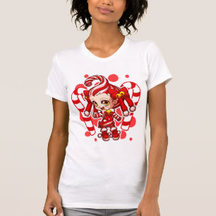 camisa leve de Candycane-chan