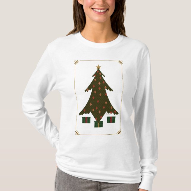 Camisa Leve de Natal Feminina Matelassê (Frente)