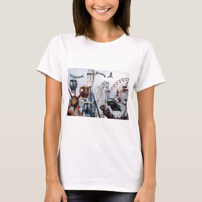 Camisa Leve De Píer-Selvagem De Cores De Cores (Frente)