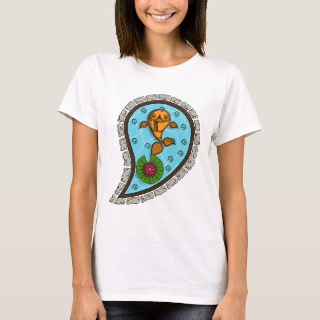 Camisa Leve Feminina Escamas (Frente)