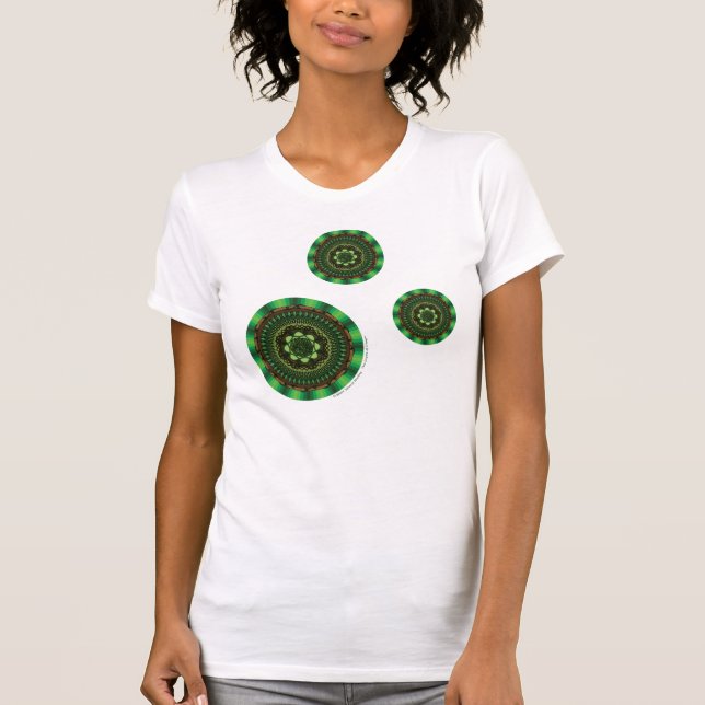 Camisa Leve Feminina Mandala da Terra (Frente)