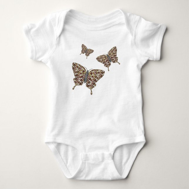 Camisa Leve Infantil e de Bebê African Swallowtail (Frente)