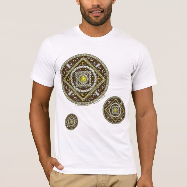 Camisa Leve Masculina Mandala de Gêmeos (Frente)