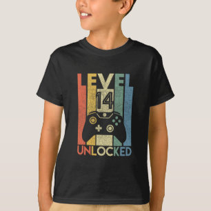 Camisa Level 14 Desbloqueado Camisa de Video Game