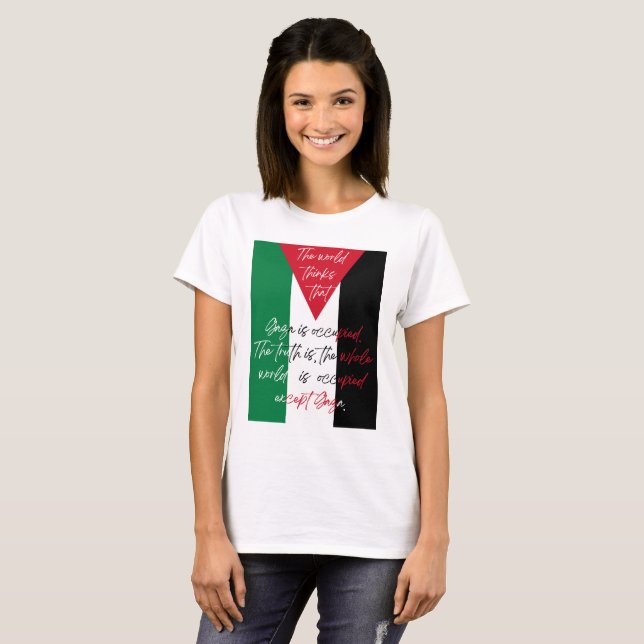 Camisa Liberdade na Palestina - Salvem a Camisa de (Frente Completa)