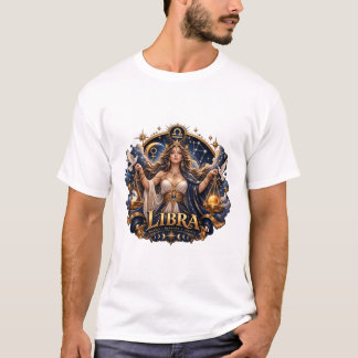 Camisa Libra Signo Zodíaco Escalas Celestial Astro