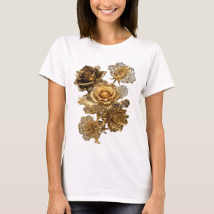 Camisa Limpa Prata GOLDEN ROSES Statement
