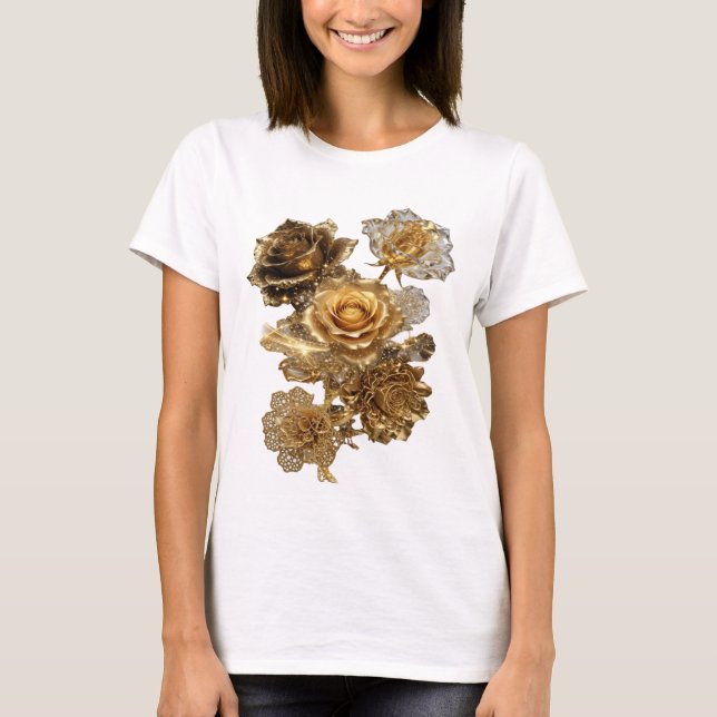 Camisa Limpa Prata GOLDEN ROSES Statement (Frente)
