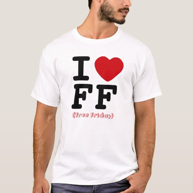 Camisa livre do coração de sexta-feira (Frente)