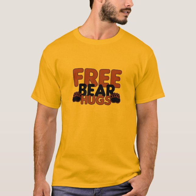 Camisa livre dos abraços de URSO - escolha o (Frente)