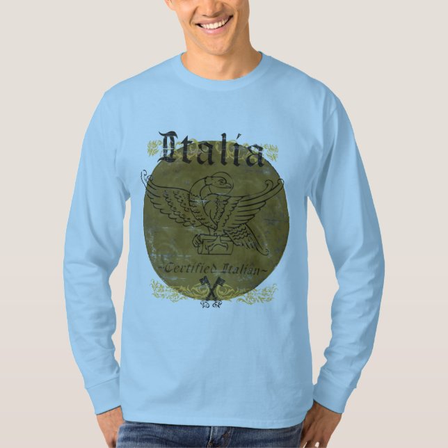 Camisa longa certificada dos homens da Capa do (Frente)