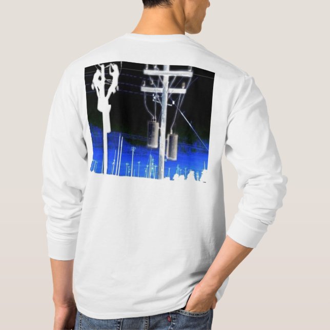 Camisa longa da Capa do lineman (Verso)