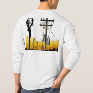 Camisa longa da Capa do lineman