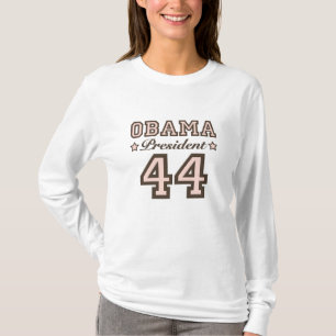 Camisa longa da Capa T do presidente Obama 44