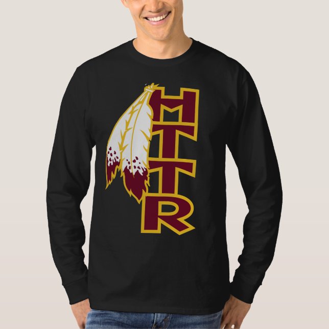 Camisa longa da luva HTTR dos homens (Frente)
