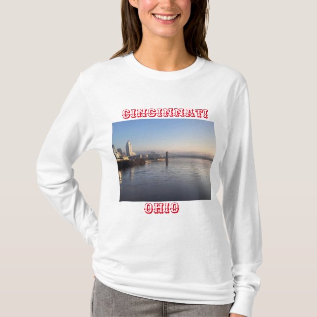 Camisa longa da manga Cincinnati Ohio (Frente)