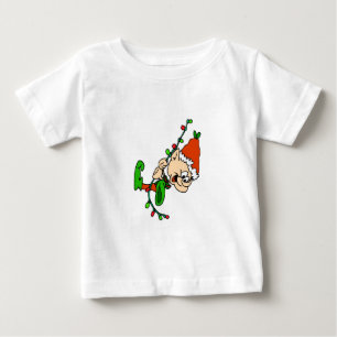 Camisa longa de Sleave da criança do Natal do