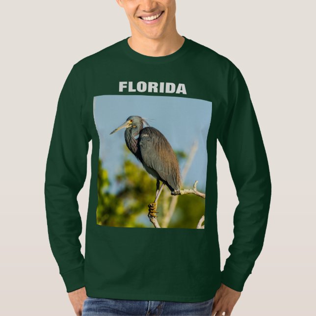 Camisa longa perfeita da luva de Florida do (Frente)