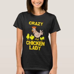 Camisa louca da senhora Galinha Bebê Pintinho T d
