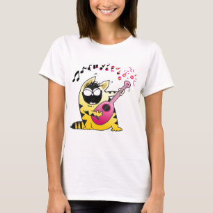 Camisa louca do gato T