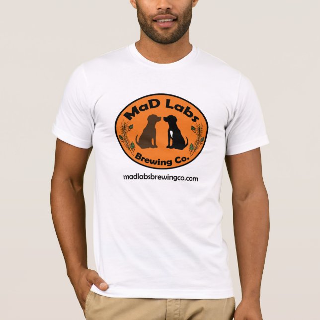Camisa louca do logotipo dos laboratórios (Frente)