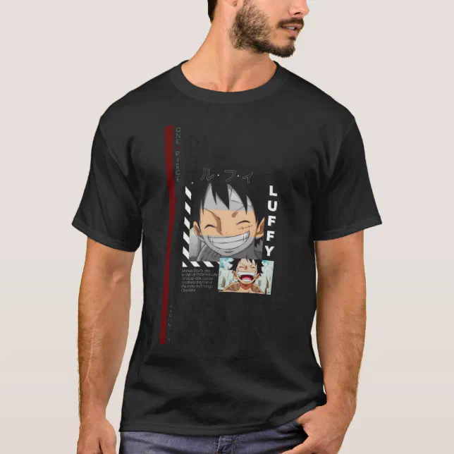 Camiseta Unissex Masculina One Piece Bandeira Pirata Mangá Monkey