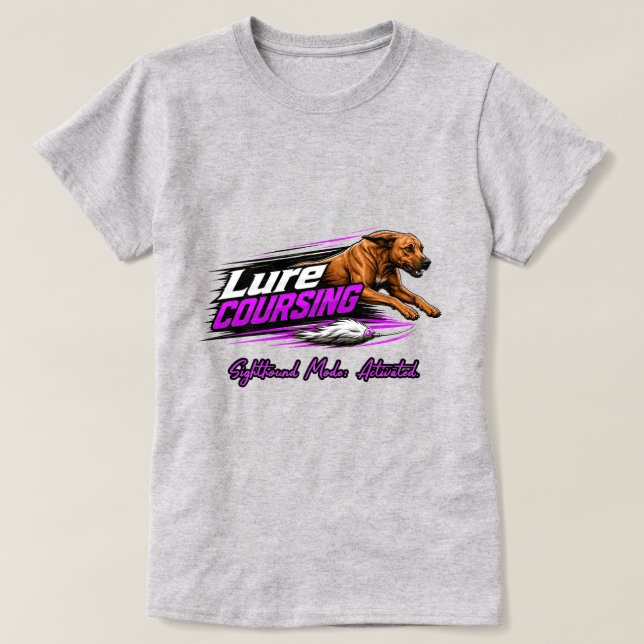 Camisa Lure Coursing Ridgeback - Modo Cão de Visão (Frente do Design)