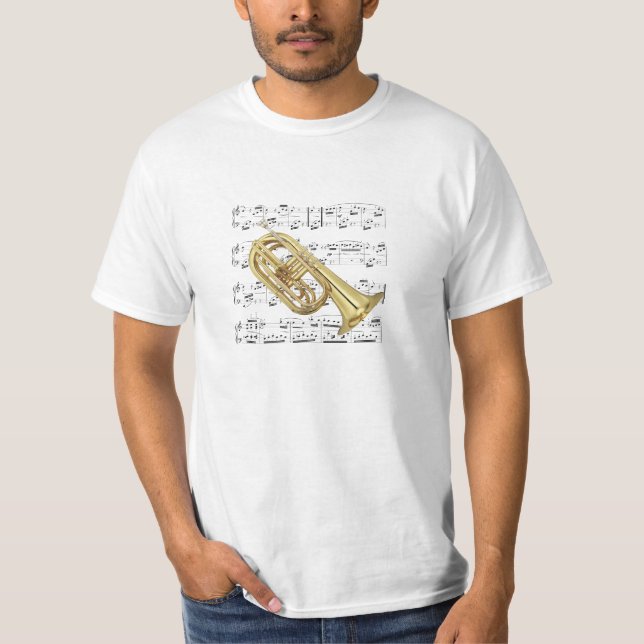 Camisa (luz). Euphonium de marcha. Escolha sua cor (Frente)